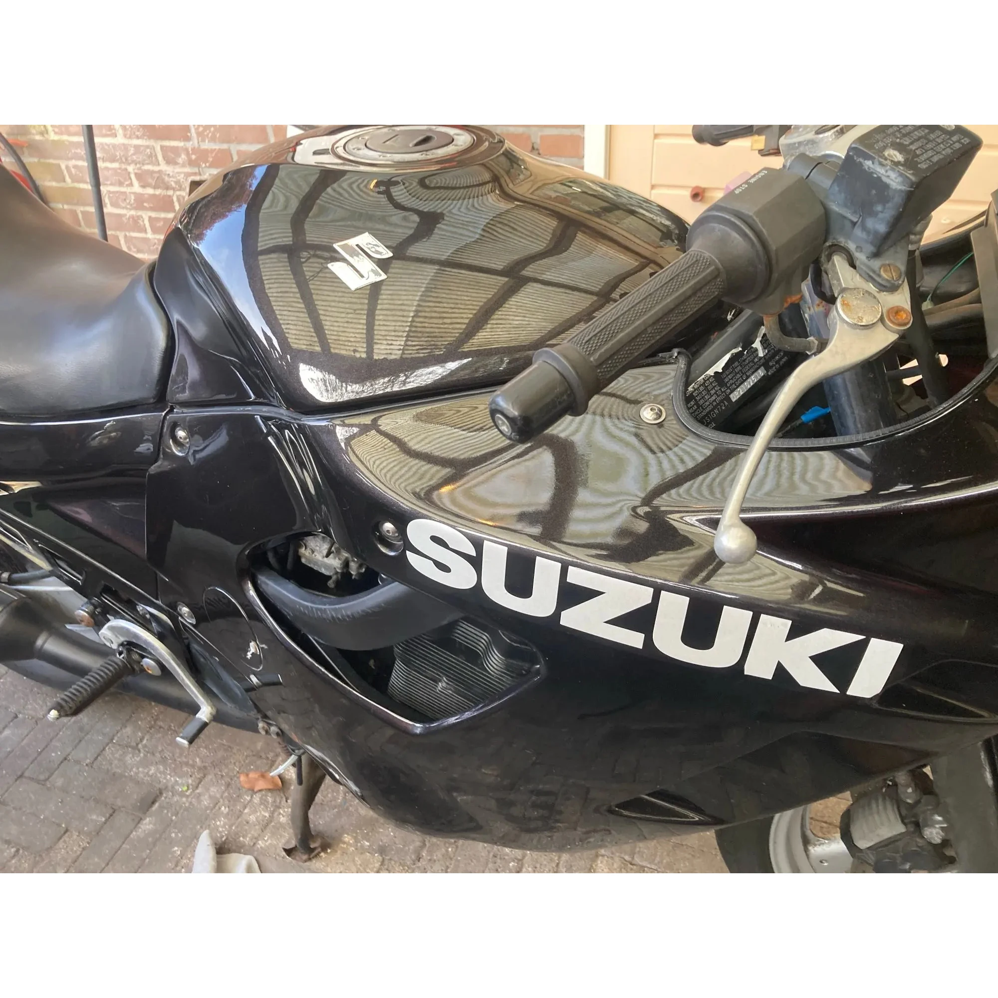 340 مللي متر سوزوكي ملصق خزان دراجة نارية مائي 34 سنتيمتر