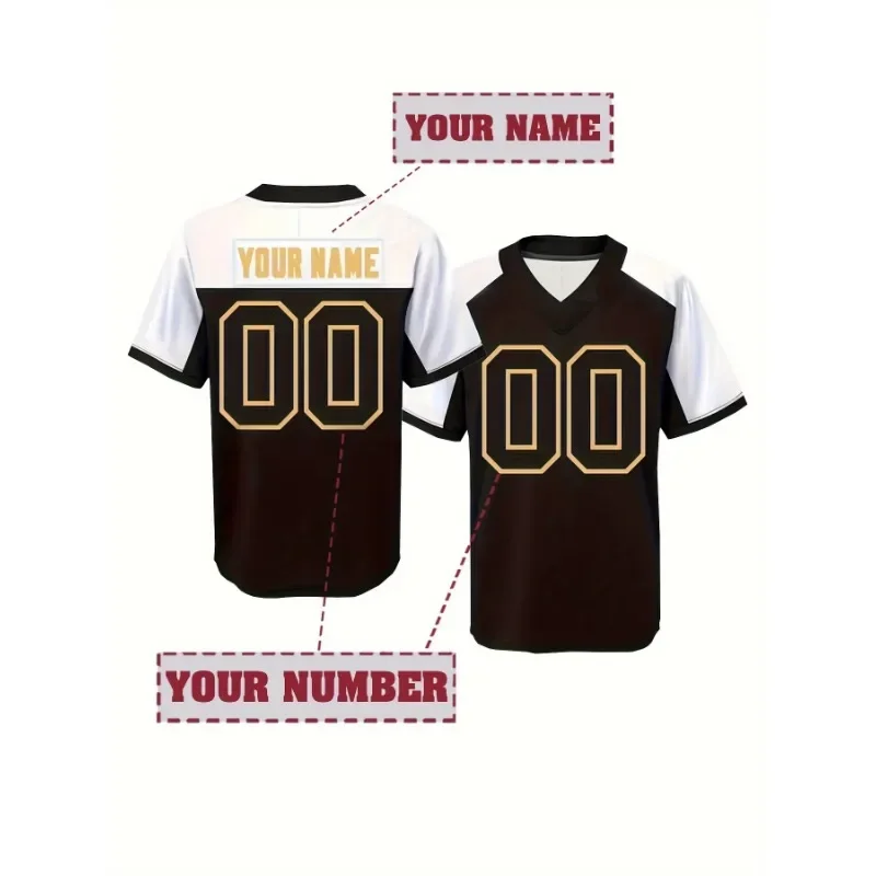 

Мужская футбольная рубашка с вышивкой имени и номера по индивидуальному заказу, футболка Канзас-Сити, персонализированная футболка с короткими рукавами, мужская одежда