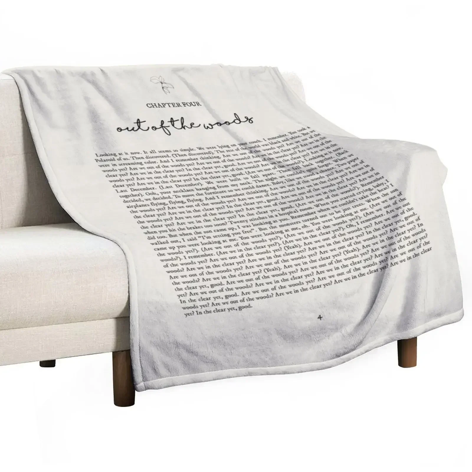 

Out Of The Woods Lyrics Throw Blanket Luxury St for winter Nap Blankets