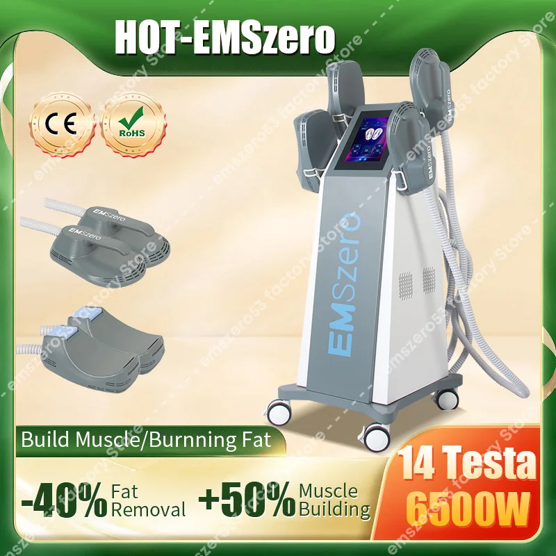 EMSZERO RF EMS Body Sculpt Machine 2024 6500W Electromagnetic Sculpting Pelvic Fat Muscle Stimulation Slimming Technology Salon