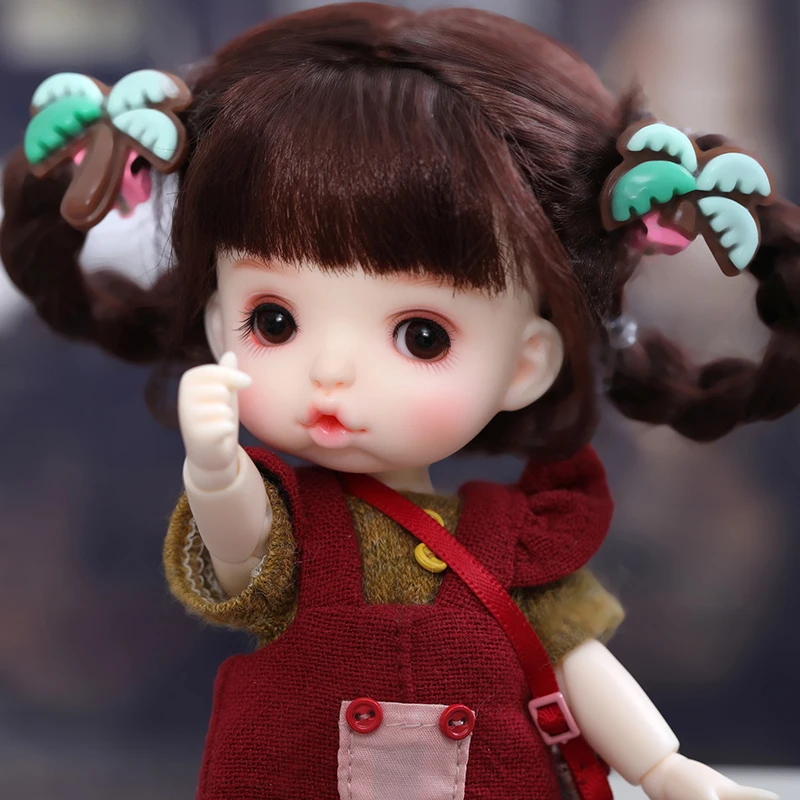 BJD Girl Doll 8-point doll van joint movable doll with fashionable clothes soft hair dress up girl doll birthday gift doll