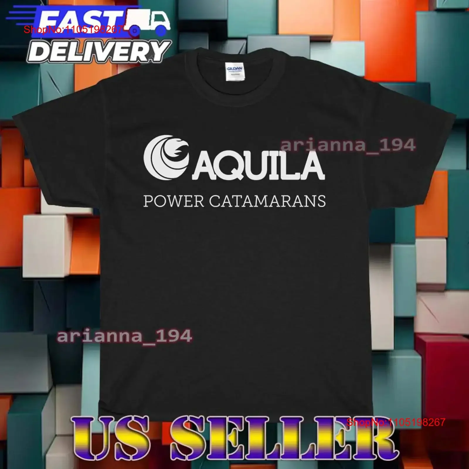 

NEW SHIRT AQUILA YACHTS POWER CATAMARANS LOGO T FUNNY UNISEX SIZE S TO 5XL vintage Washed Unisex designer clothes Soft graphic