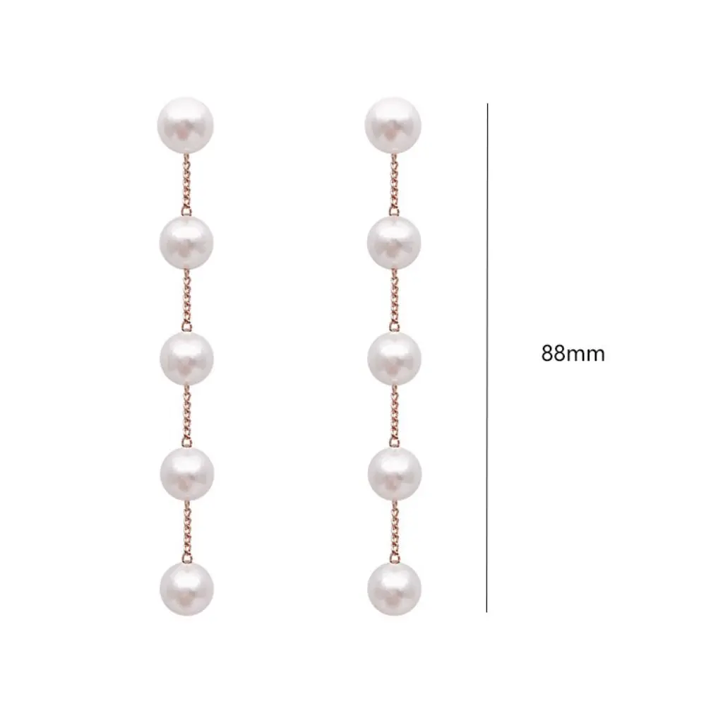 Серьги-гвоздики с жемчугом, 2 шт.