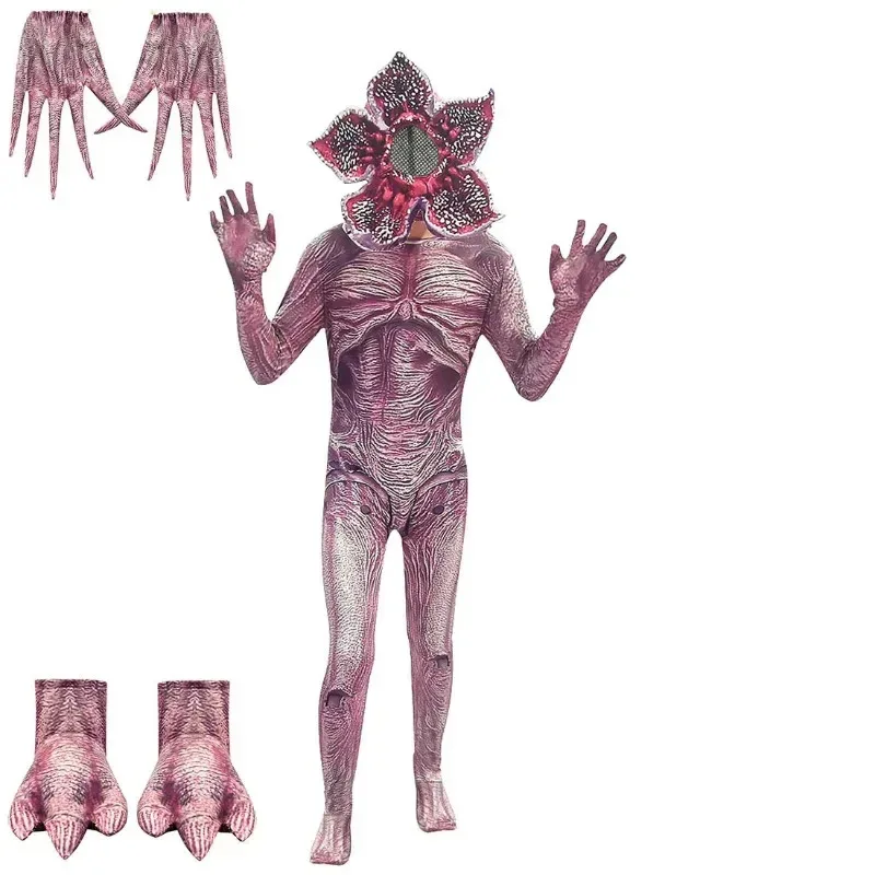 Kids Costumes for Stranger/Things Halloween Cosplay Costume Child Horror Jumpsuits Scarry Zombie Cosplay Clothes Suit