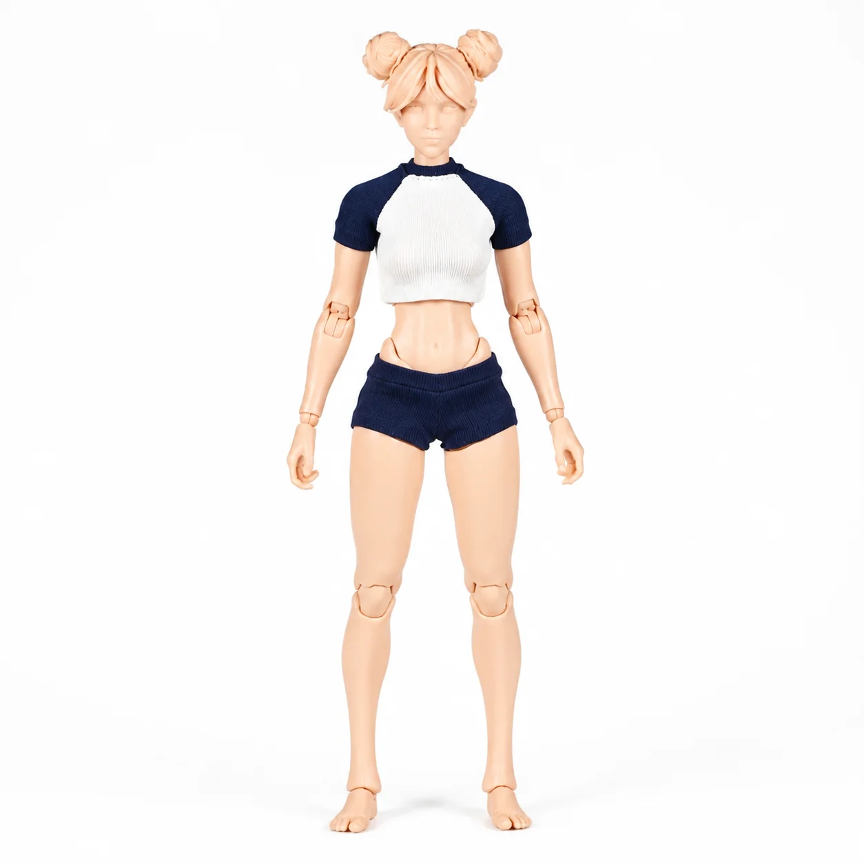 Doll Clothes 1/12 Scale Figures OB11 Leprechaun Body D Male Female Sister Tight T-Shirt Shorts Bottoming BJD Plain 2.0
