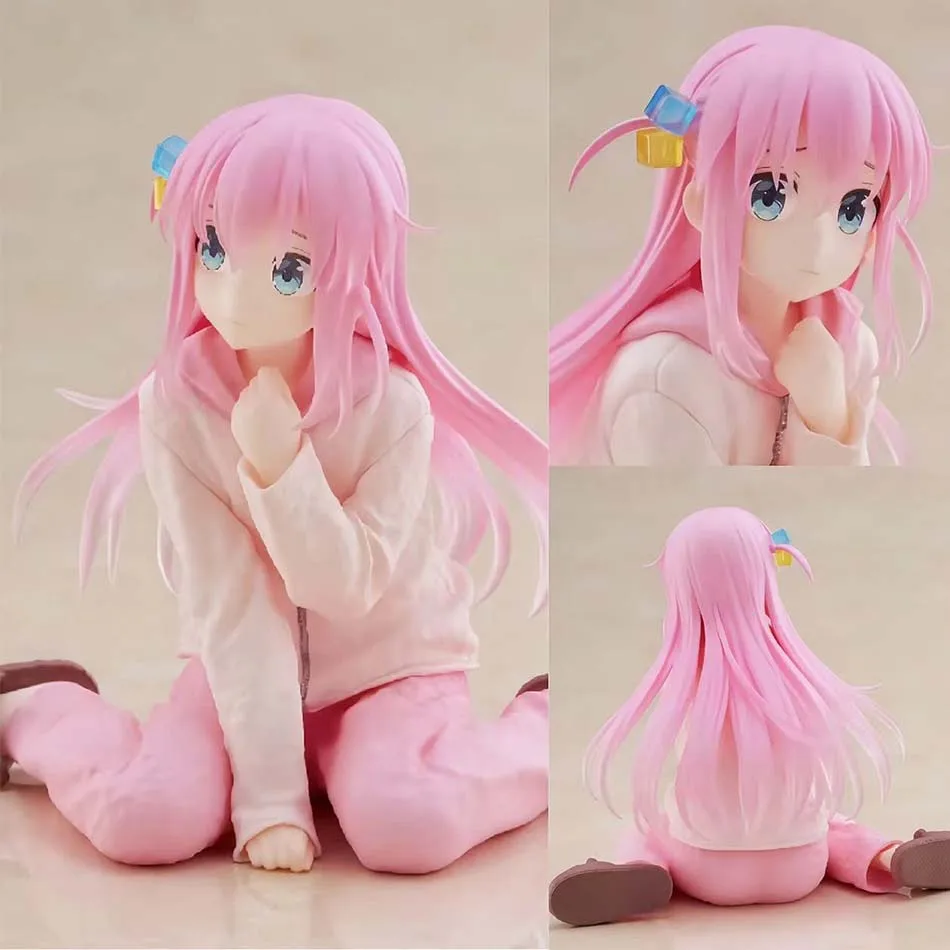 10cm Anime Bocchi Le Rocher! Version animée poupée coreful Gotoh Hitori vêtements de détente modèle jouet cadeau figurine poupée en PVC
