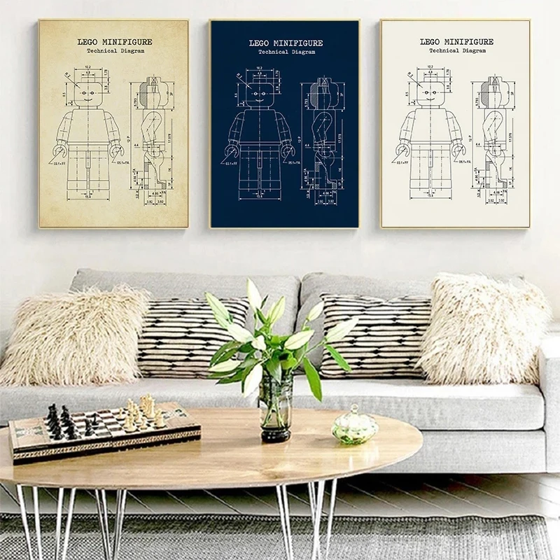 Póster Vintage de patente de L - Interior Design Studio reseña y precio