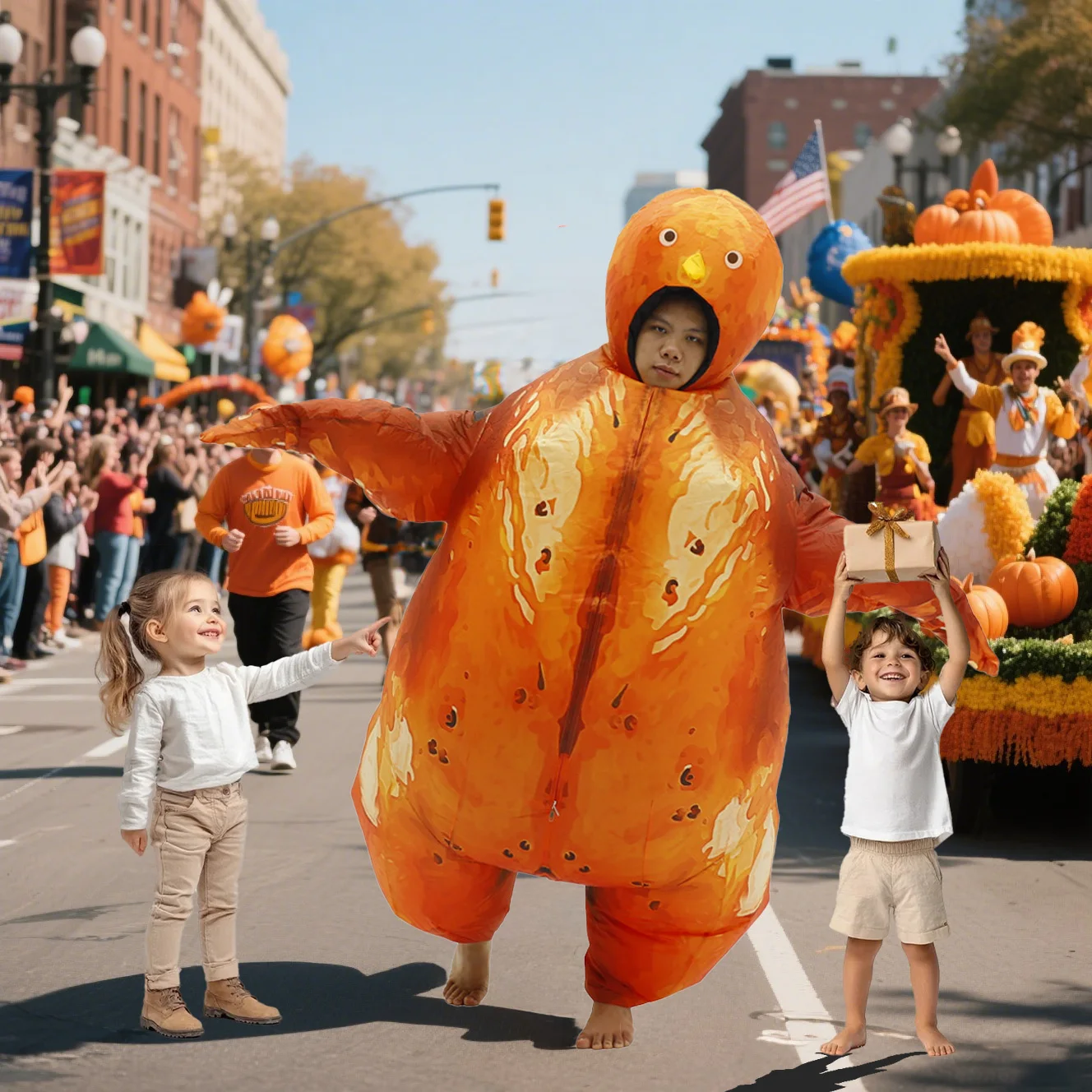 Turquia inflável traje desfile adulto personagem cosplay animal festa de natal evento mascote conjunto