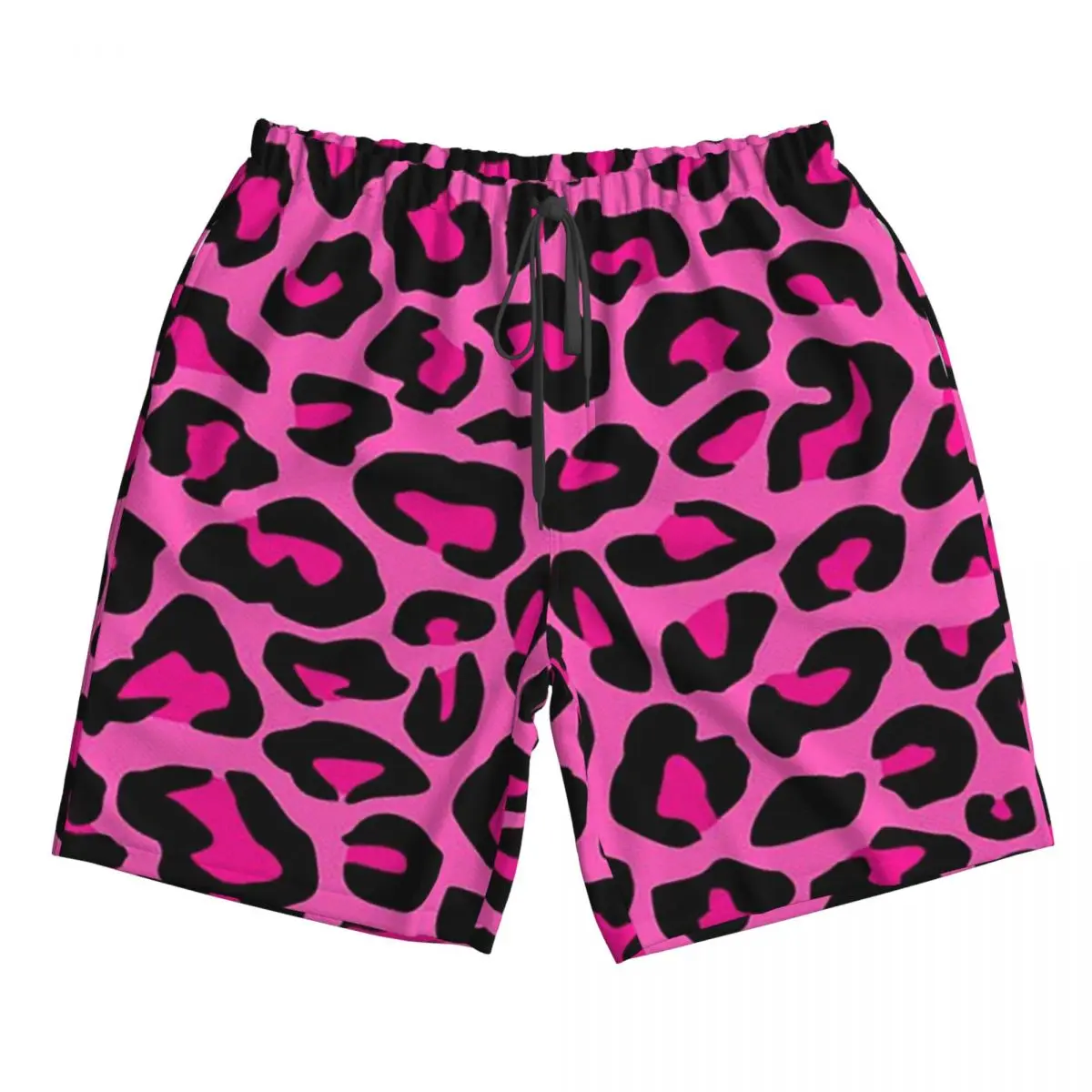 ليوبارد الفهد سلس نمط الحيوان الجلد طباعة البقع جذوع الشاطئ مجلس السراويل عادية سريعة الجافة السباحة الصيف الرجال السراويل