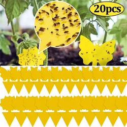 Yellow Double-sided Insect Catcher Fly Sticky Traps Board Flycatcher Sticker Plate Trap for Mosquitoes Garden Plant Protection