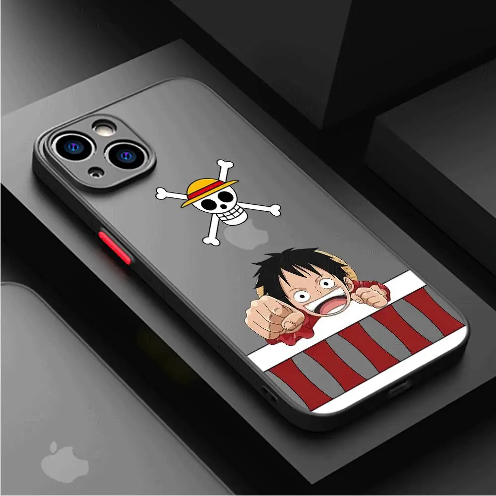 Ones P-Pieces Luffy Zoro Sanji Tony Phone Case for Apple iPhone 14 Pro Max 13 15 Plus 12 Mini 11 Pro XR 8 SE 7 6S XS MAX Cover