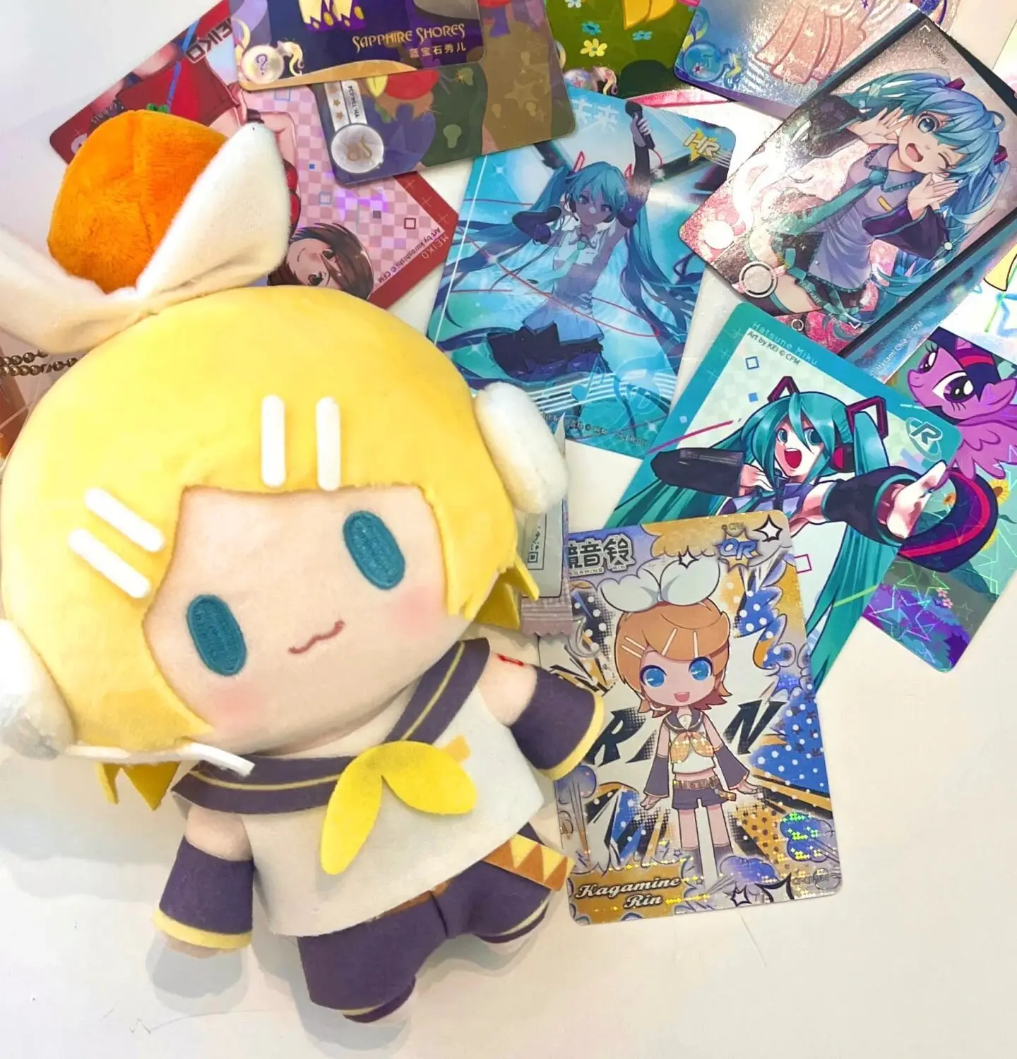 15cm Kagamin rin Hatsune Mikukawaii q Version Figur Plüsch puppe Plüsch Stofftier Sammlung Modell Ornament Spielzeug für Kinder Geschenke – Detail 5