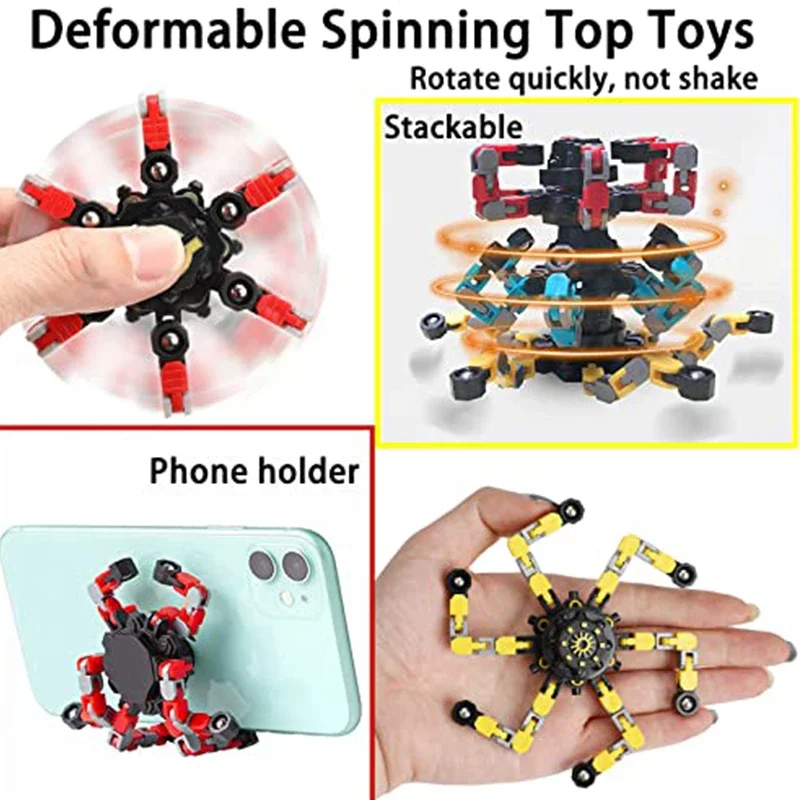 Deformed Fidget Spinner Chain Toys for Children Hand Spinner Vent Toys Adult Stress Relief Fidget Sensory Toys Gifts