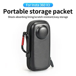 For insta 360 X3 protective storage bag action camera mini storage bag with hook action camera accessories