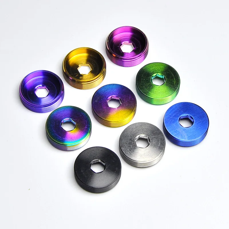 Image 5: 2 vis de manivelle M22*1mm en alliage de titane pour vélo de montagne et de route, vis de pédalier CNC, vis d'axe BB, pièces de vélo