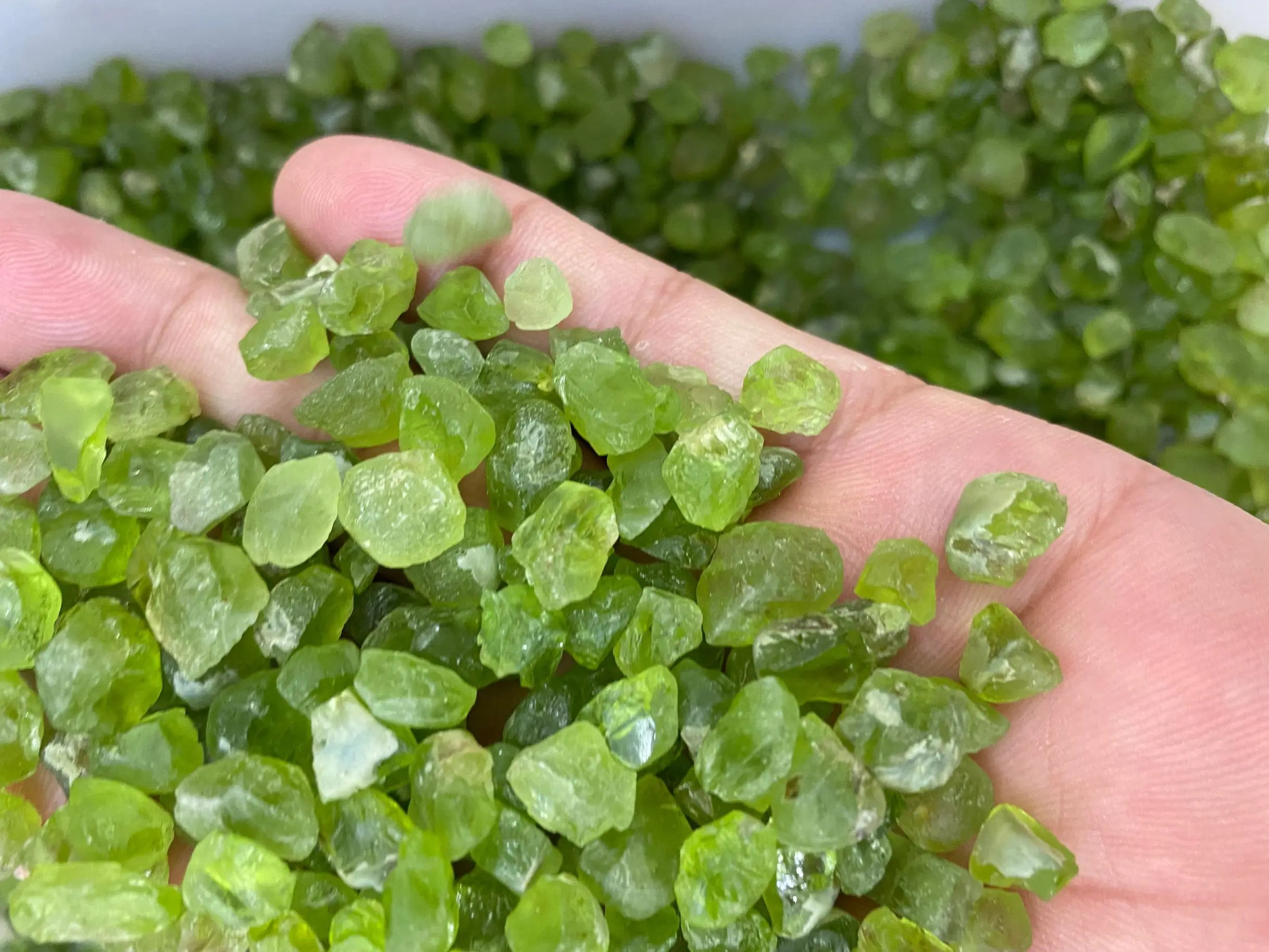 10ct  BEST QUALITY  GRADE RICH OLIVE GREEN ROUGH PERIDOT FROM PAKISTAN