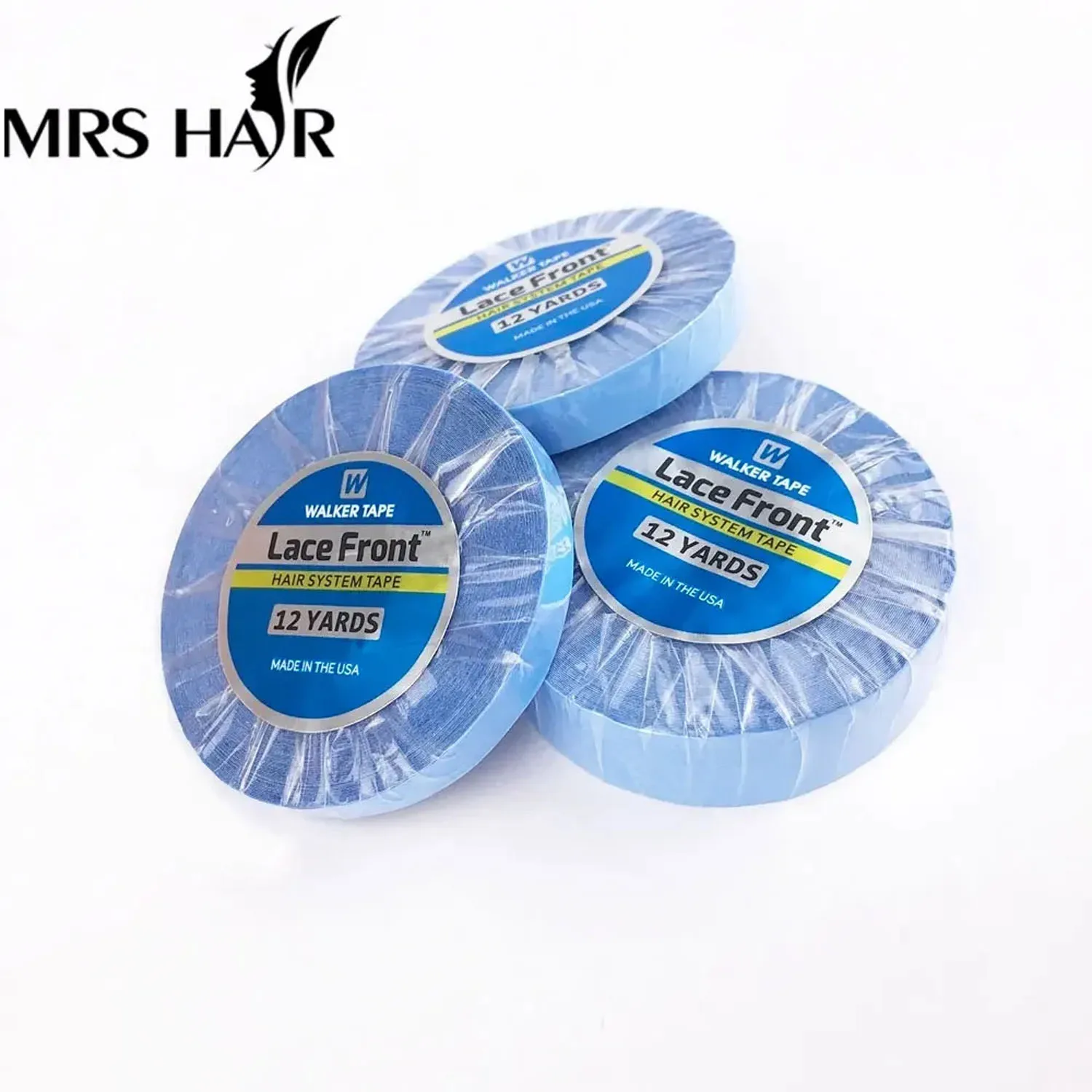 غراء للدانتيل الأمامي 3 ياردات 0.8 سم شريط لاصق مع مزيل لاصق على الوجهين ملحقات شعر مستعار لتطويل الشعر