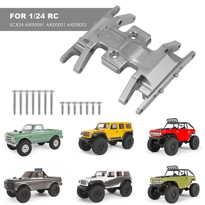 

Для радиоуправляемого краулера Axial SCX24 90081 1/24: Металлическое основание крепления коробки передач, держатель трансмиссии, защитная пластина, детали для тюнинга