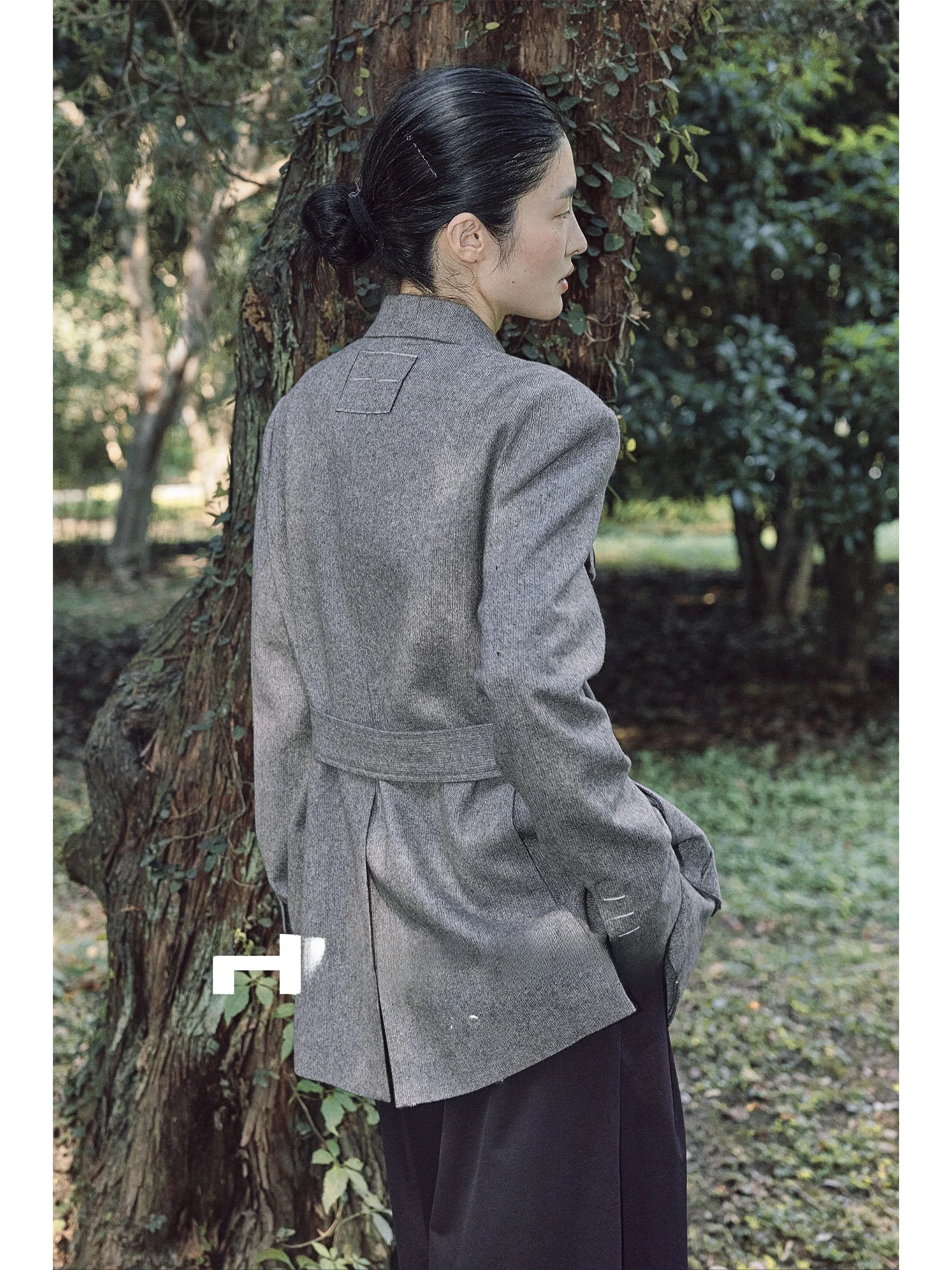 

Повседневная одежда для охоты Briti Sle: женский костюм, верхняя одежда, шерстяное пальто, асимметричный дизайн, рабочая одежда для поездок на работу