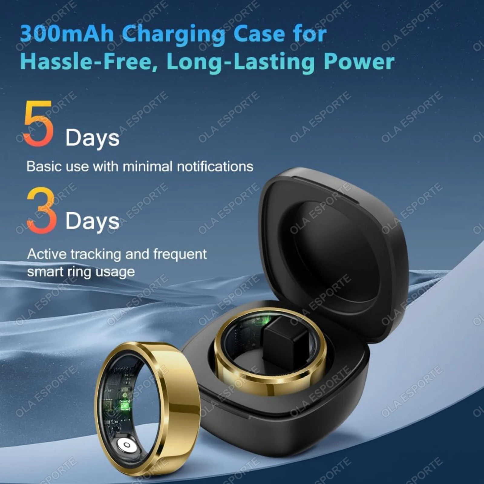 2025 New Smart Ring Heart Rate Blood Oxygen Sleep Monitor Rings GPS Motion Multi Sport Modes IP68 Waterproof Smartring Men Women