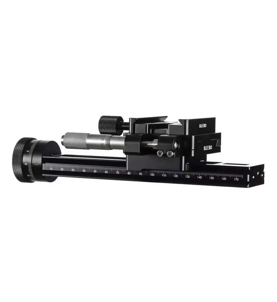 two-speed Accuracy 0.01mm Macro Focusing Rail Slider Micrometer head for canon nikon sony camera for Arca swiss Tripod