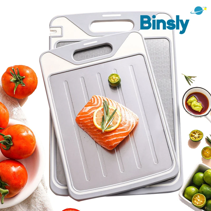 ステンレス製まな板 両面まな板 解凍機能付き 包丁研ぎ付きまな板