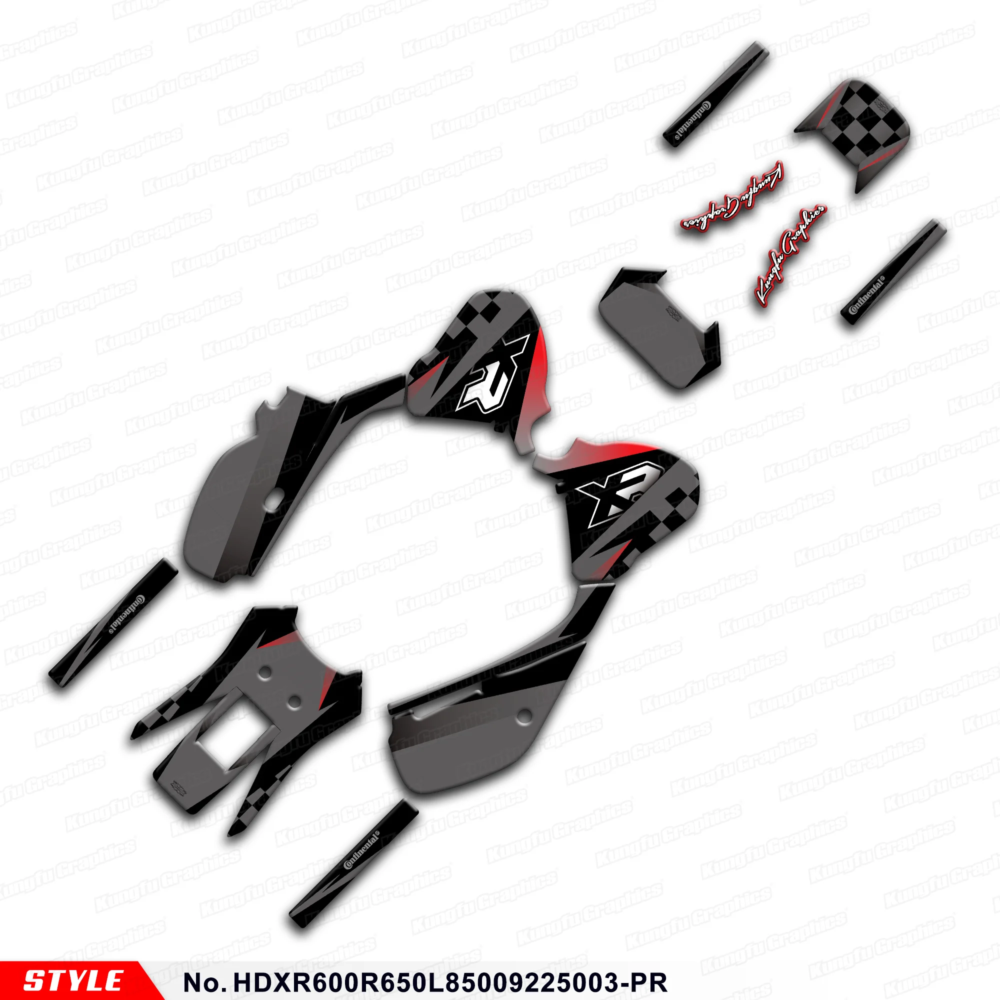 

JY RACING Graphics Sheet Sticker Kit for HONDA XR600R XR650L XR 600R 650L 1985-2025 Decal, HDXR600R650L85009225003-PR