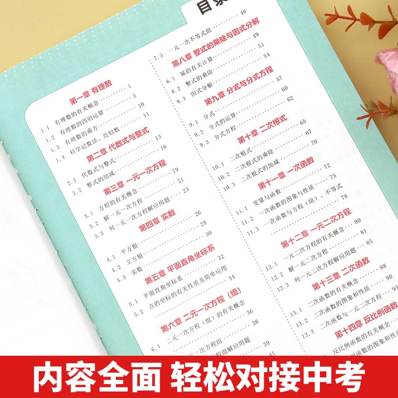 Complete Set of Formulas for Middle School Maths, Physics, & Chemistry, Comprehensive Review Materials for Chinese and English