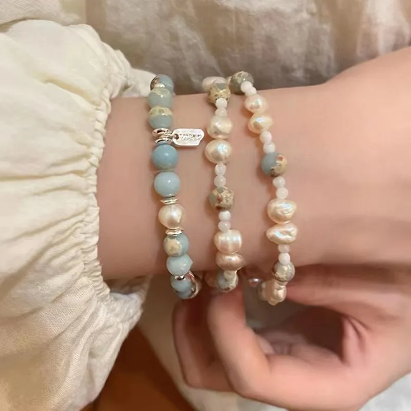 New Chinese Style Anti Life Stone Beaded Bracelet For Women's Ins Trendy Small Group Design Bracelet 2023