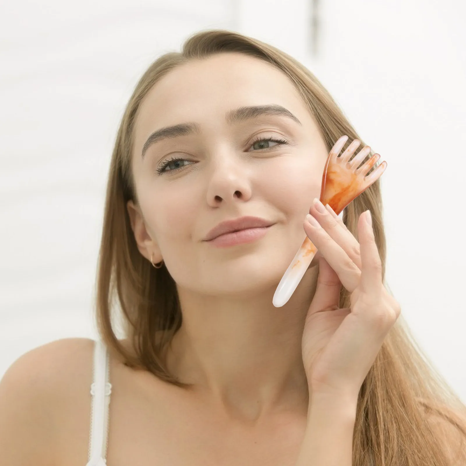 

Набор из 2 массажных расчесок для головы: гребень из смолы с гладкими зубьями для снятия стресса, стимуляции роста волос, массажа шеи и висков