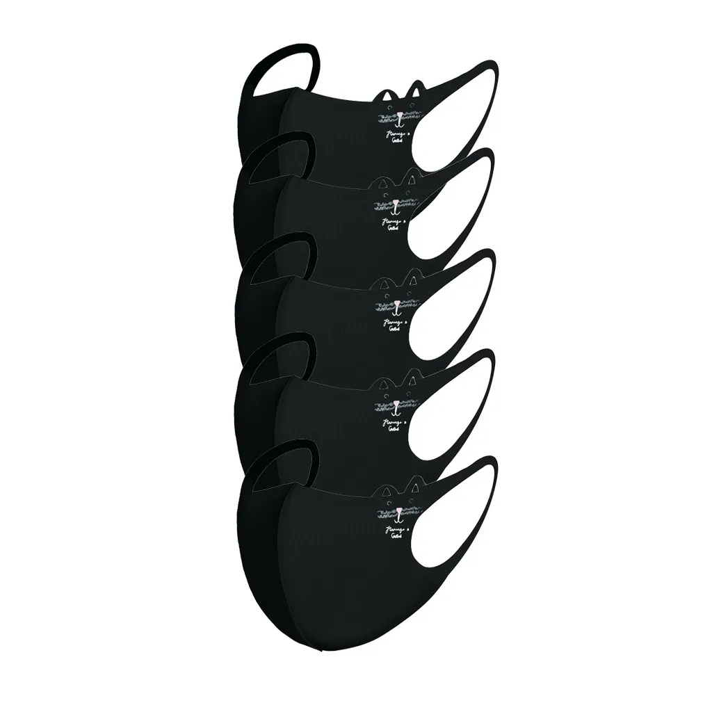 أقنعة مرنة للأطفال مطبوع عليها رسوم كرتونية من القطن الحريري قناع ثلج أيوني قابل للتنفس وقابل لإعادة الاستخدام للأنشطة الخارجية والإكسسوارات الوظيفية #1