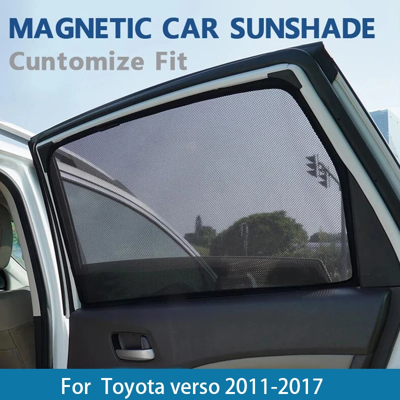 

7PCS/Set Magnetic Car Side Window SunShades Mesh Shade Blind For Toyota verso 2011-2017 Car Windows curtain Accessories