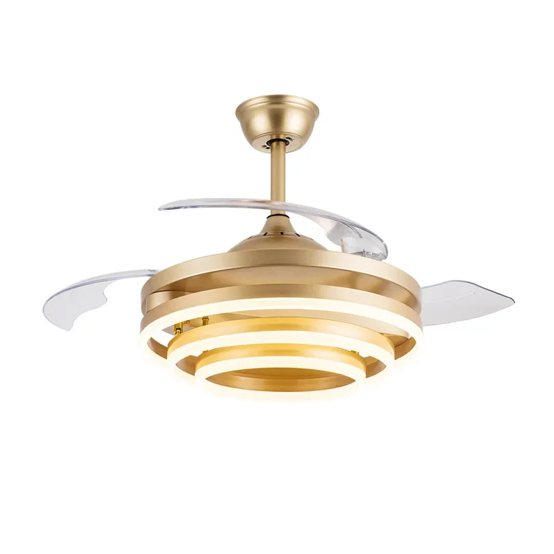 Invisible fan light dining room ceiling fan integrated modern simple bedroom living room with electric fan