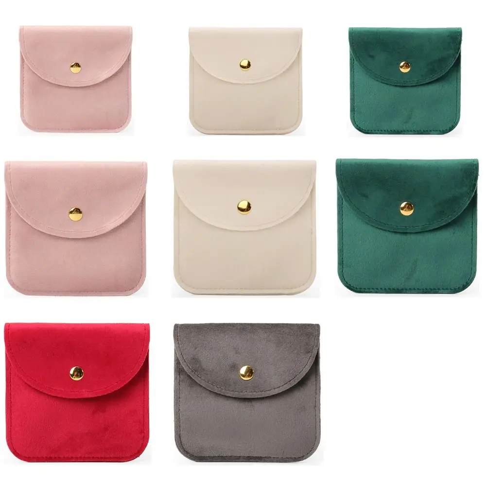 Wrapping Pouch Snap Button Portable Packaging Bag Storage Pouch Jewelry Bag Gift Bag