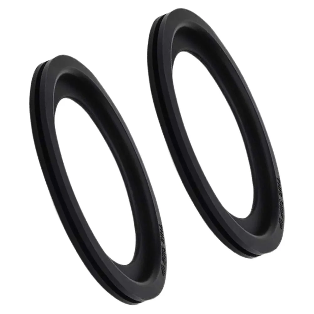 

2Pcs Rv Toilet Seal Replacement Black Rubber Flange Connector Easy Install Leak Prevention Fit Camper Toilet Parts Repair Kit