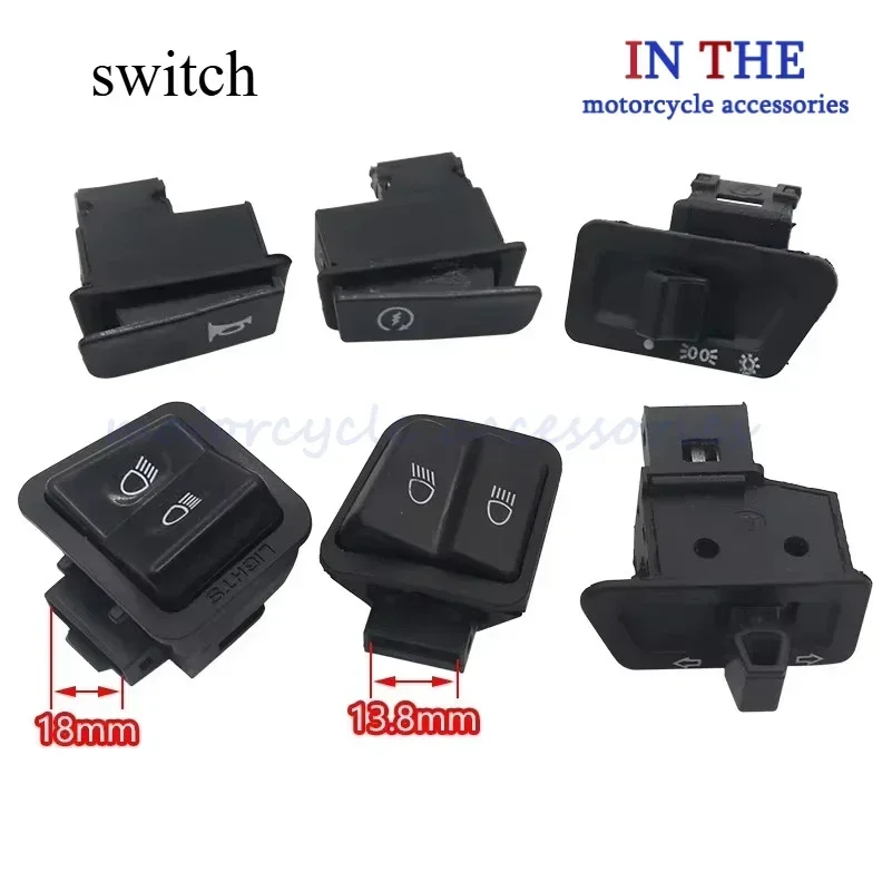 For Scooter ATV Moped Part General purpose Motorcycle Start High/Low Beam Light Headlight Horn Turn Signal Button Switches