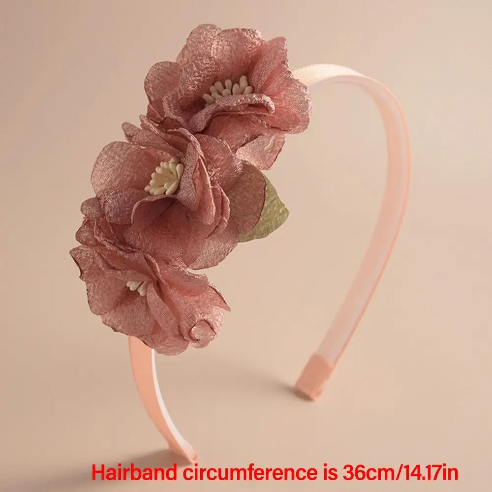 Princess Fashion Cute Hoop Accessories Handmade Party Headwear Flower Headbands Flower Hair Band Wedding Crown