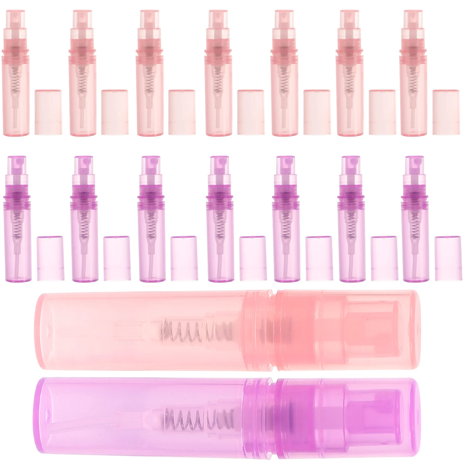 

Refillable Perfume Bottles Small Portable Atomizer Dispenser Mini Sample Plastic Travel Size Spray Bottle For Body Spray