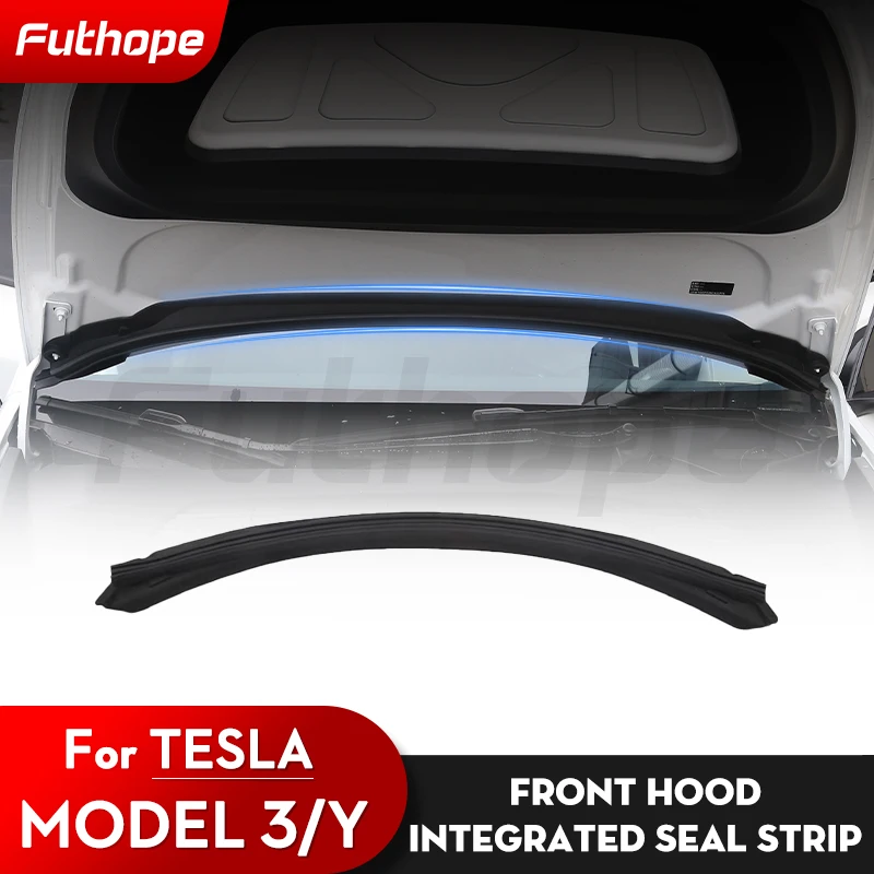 Futhope Update Waterproof Chassis Cover Water Strip For 18-24 Tesla Model 3 Y Air inlet protective cover modification