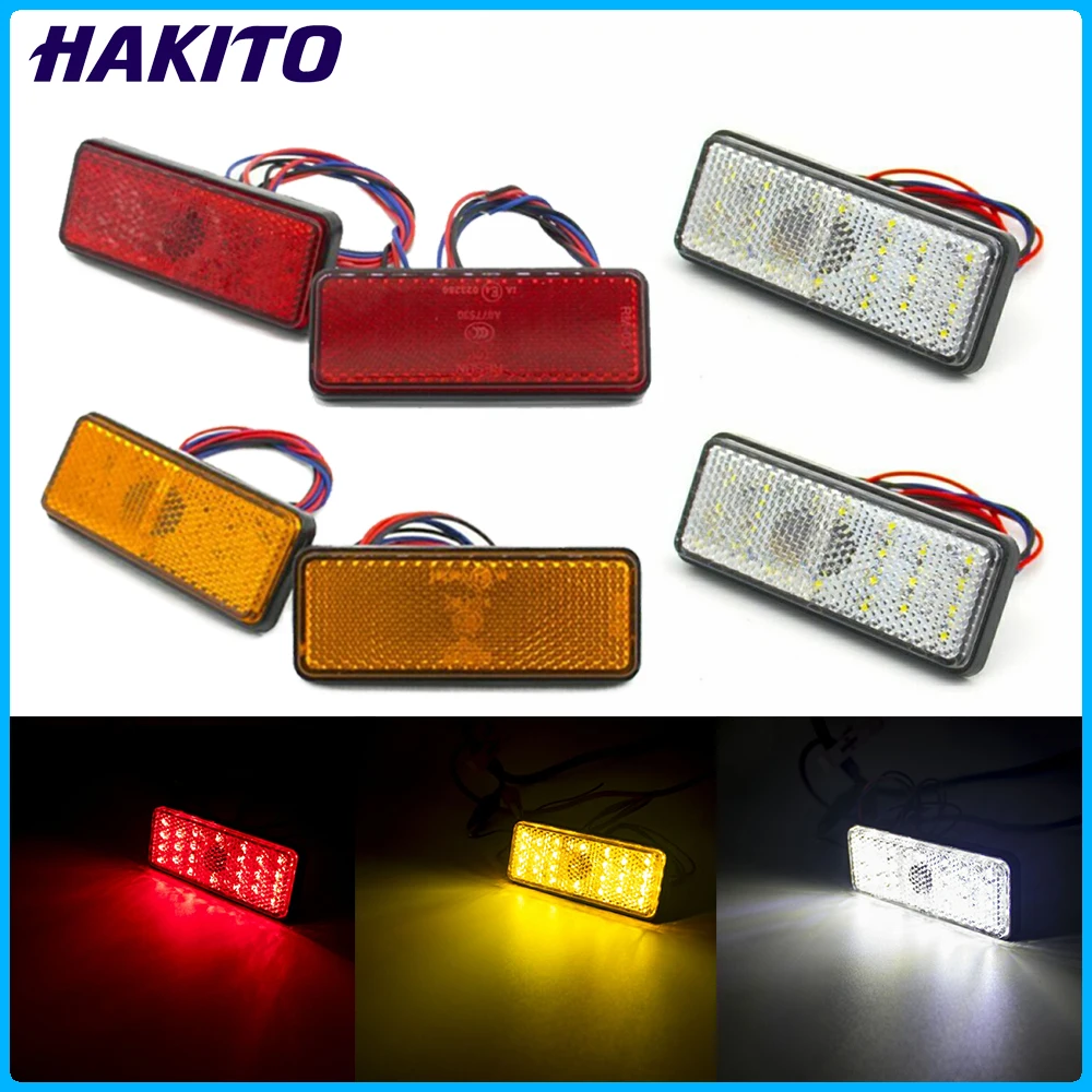 4x/6x/8x 12V LED Marker Lights Indicators Light Lamp Rear Side Marker Light For Car Truck Trailer RV Camper Motorcycle Boat