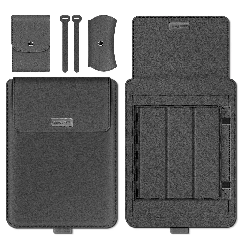 Funda de cuero Pu para ordenador portátil, funda para Macbook Air Pro de 13, 14, 16, M1, M2, M3, 2022, 2023, 2024, Notebook, Dell, HP de 15 y 17