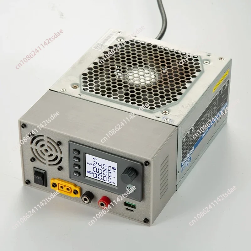 The old ATX computer power supply was upgraded to an adjustable power supply and PD100W fast charging SW3518 module, SK120x150c