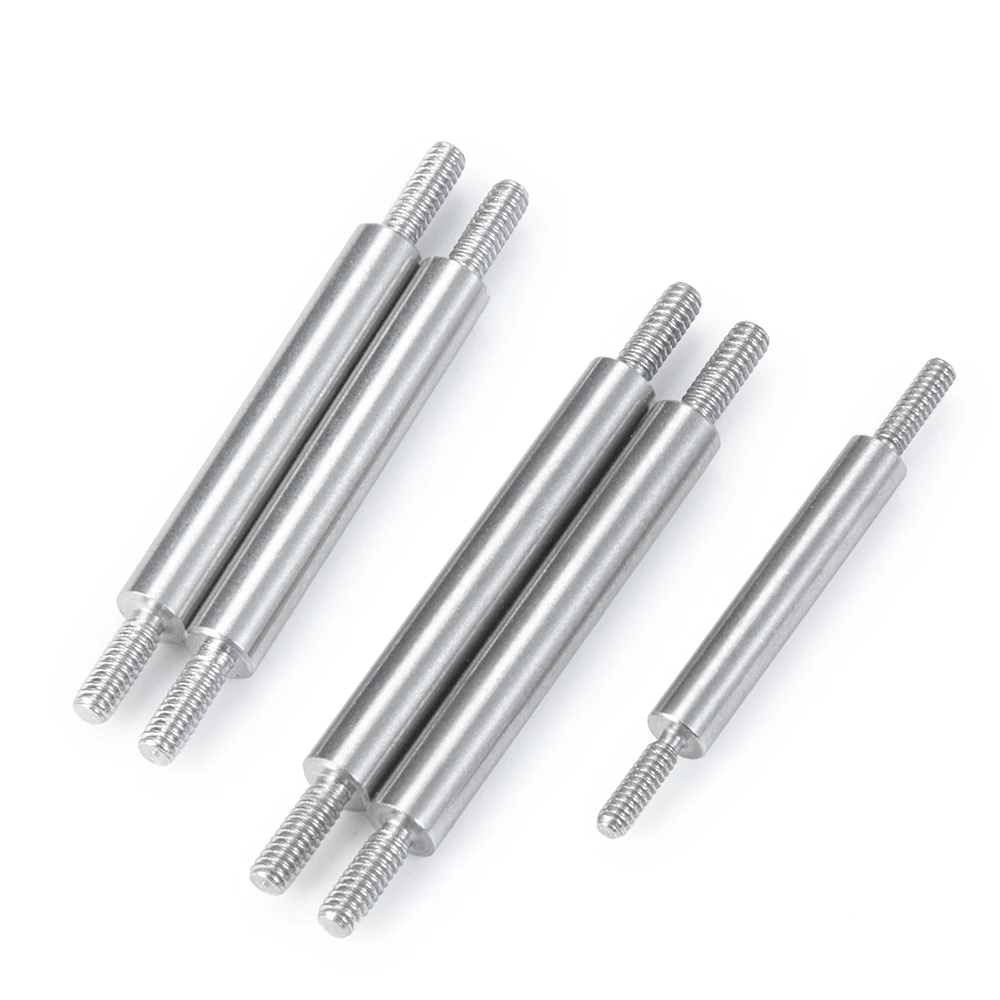 AXSPEED 5PCS Stainless Steel Linkage Link Rod for Kyosho Miniz 1/18 Jimny, Miniz-Jeep 1/24 Wrangler Upgrade Parts