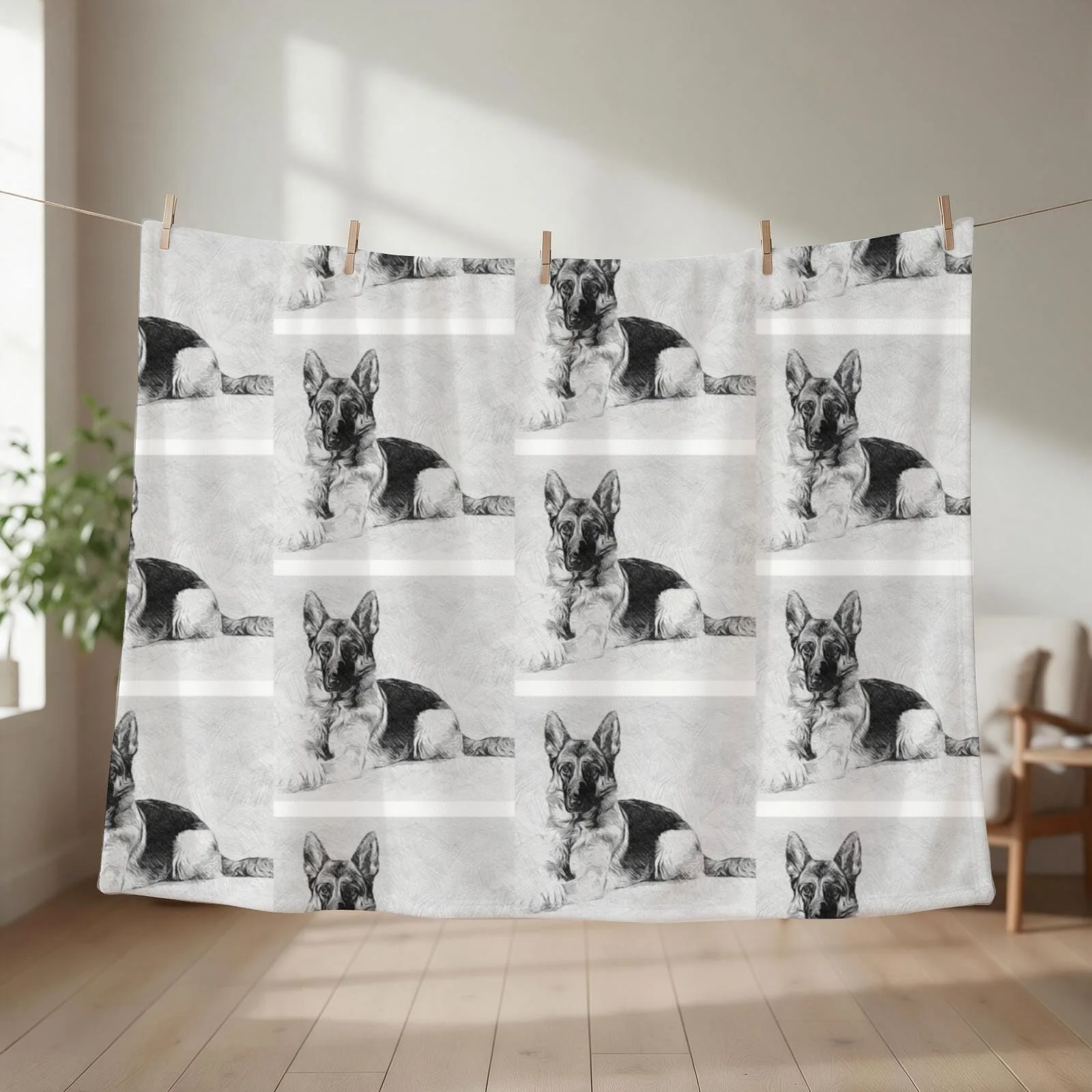 LOVE GERMAN SHEPARD Throw Blanket christmas gifts Soft Beds Moving Softest Blankets