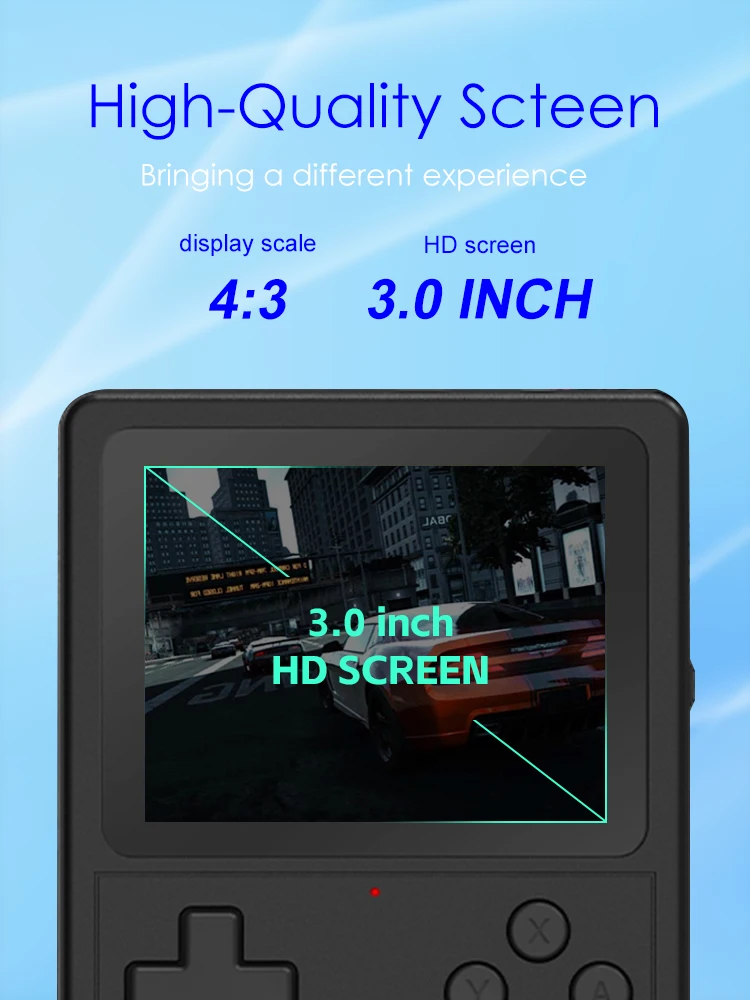 وحدة تحكم بجهاز لعب محمول لعبة فيديو صغيرة ريترو محمولة لوحدات تحكم NES SNES GBA لمشغل Gameboy GB300 هدية للأطفال