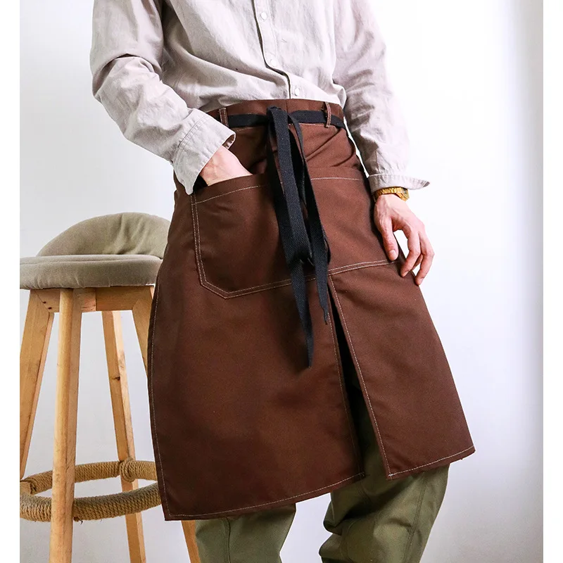 Korean fashion half length apron chef baking household cleaning restaurant waiter and waitress overalls apron