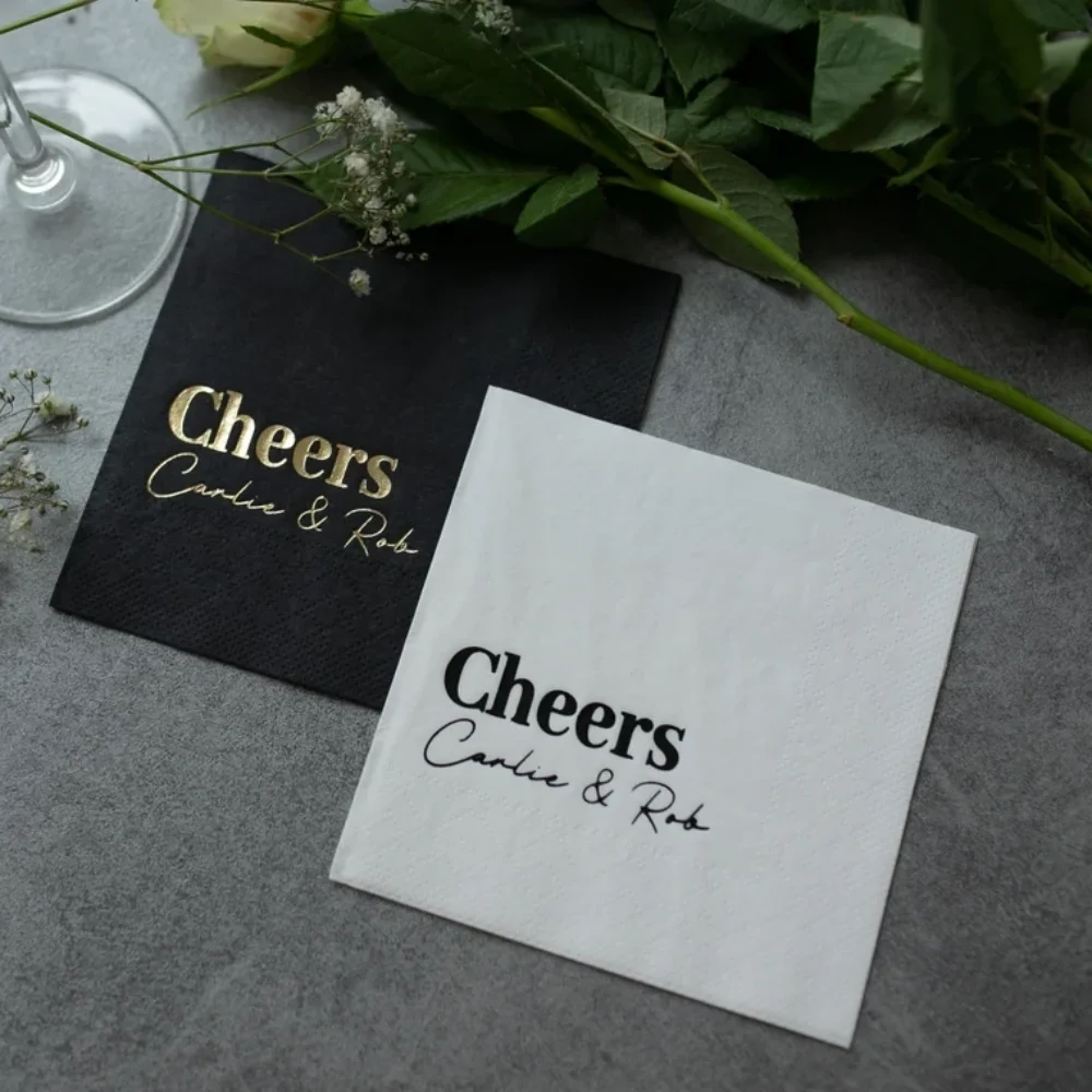 80 personalized Cheers Napkins,cocktail napkins,napkins engagement,napkins wedding reception,Wedding Napkins,Monogramed Napkins