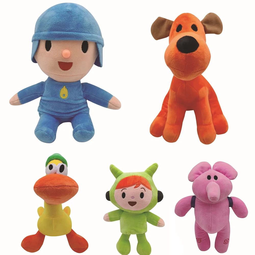 25cm Hot New  Pocoyo Plush Doll Kawaii Little P Youyou Peluche Barto Duck Puppy Lula Ellie Elephant Plush Toys Children's Toys