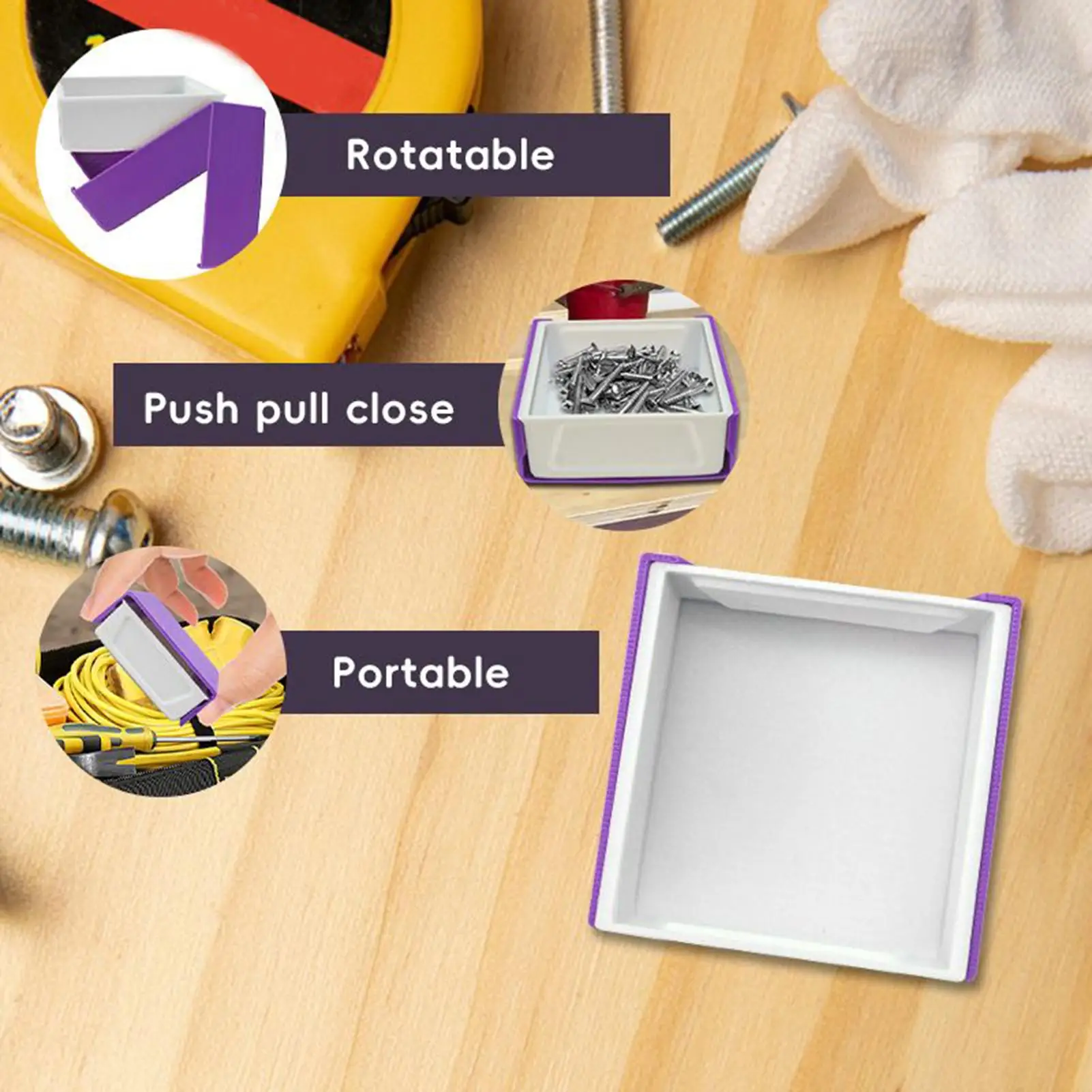 Parts Organizer Box Portable Bolts Storage Case Hardware Organization Container For Crafts Woodworking House Decorations Fishing