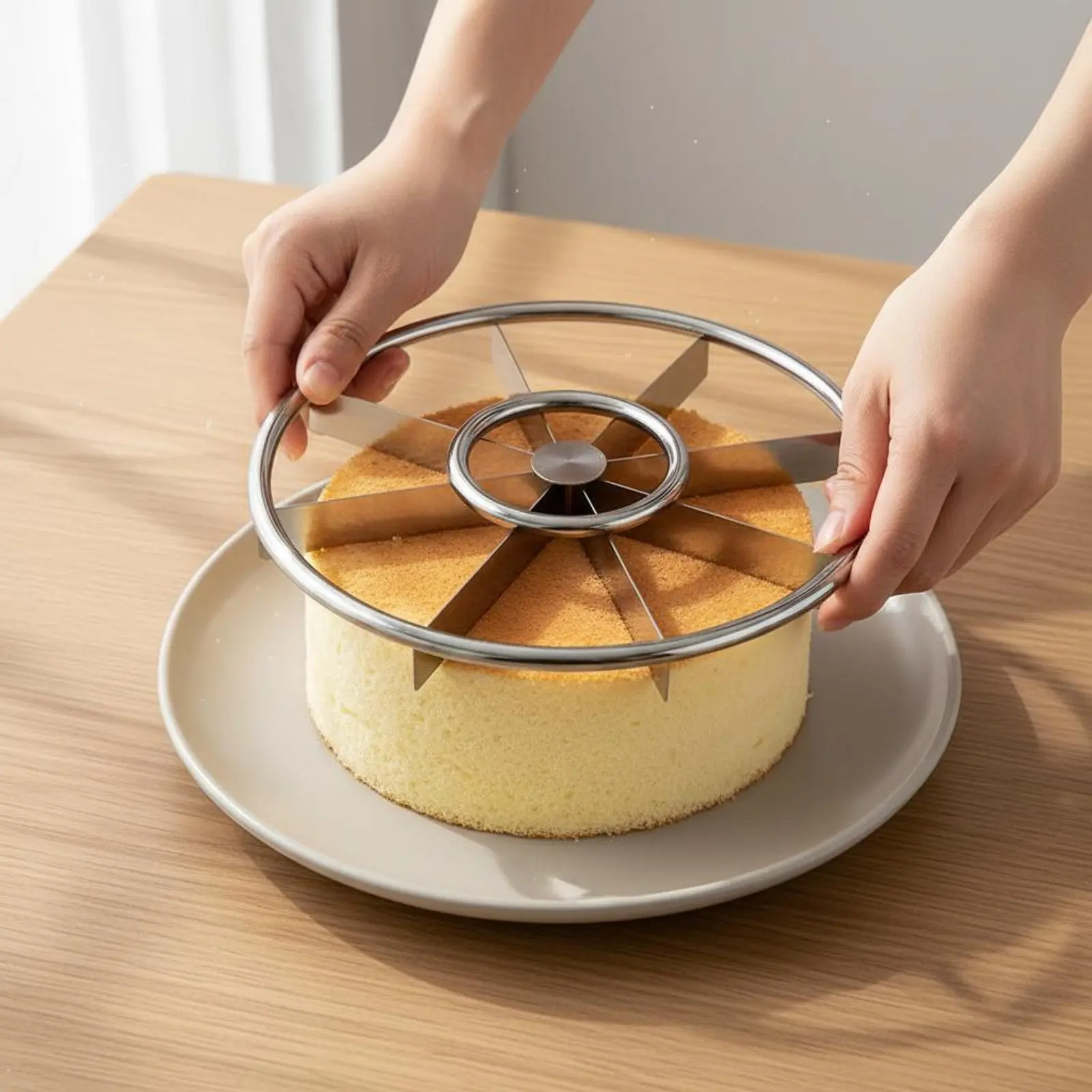 Picture 6: 8 Slice Cake Divider Perfect Portions Equal Portion Cake Cutter Round Pie Portioner Versatile Baking Tool for Pastry Chefs